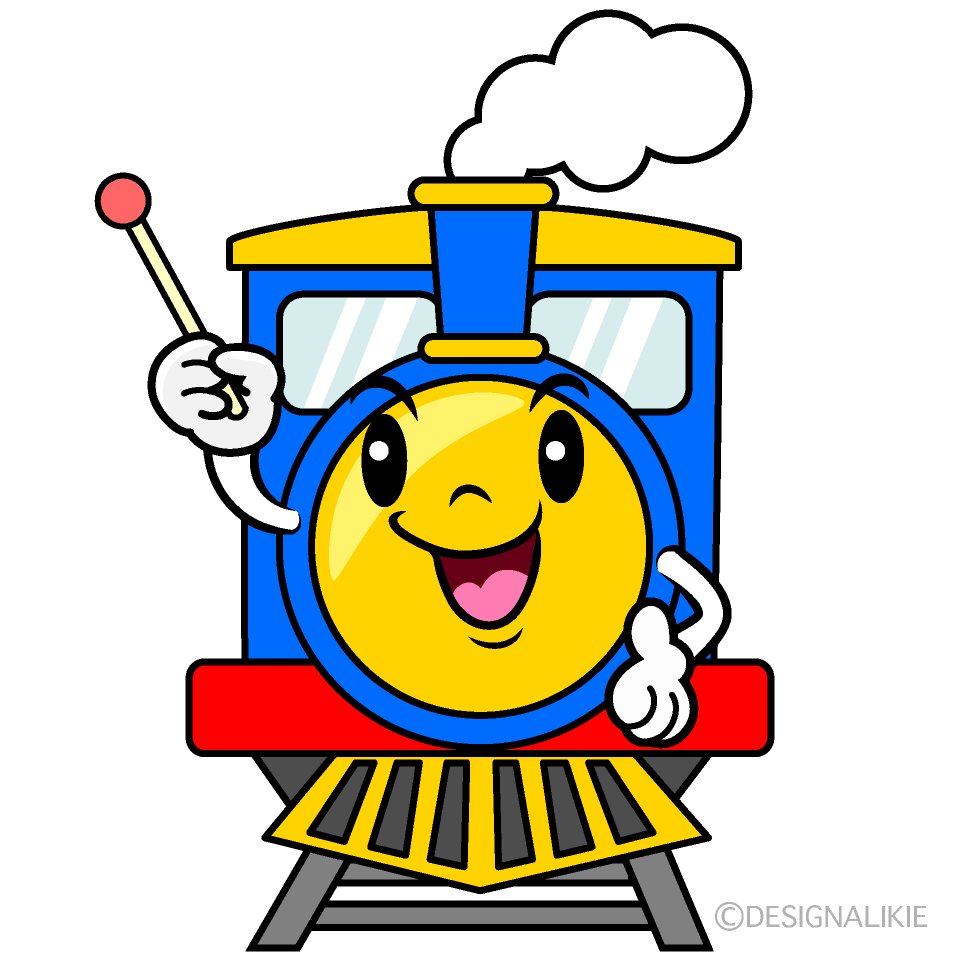 かわいい話す汽車イラスト