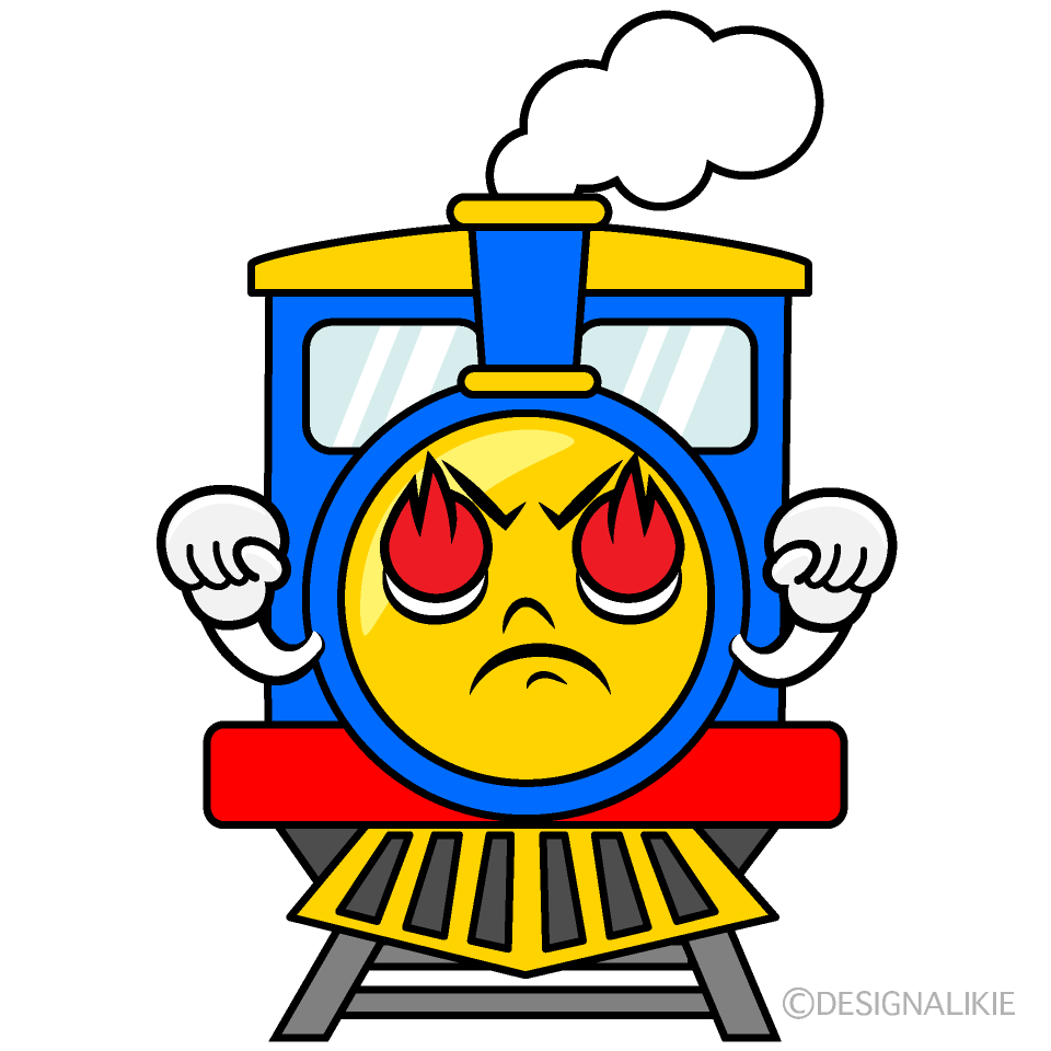 かわいい熱意の汽車イラスト