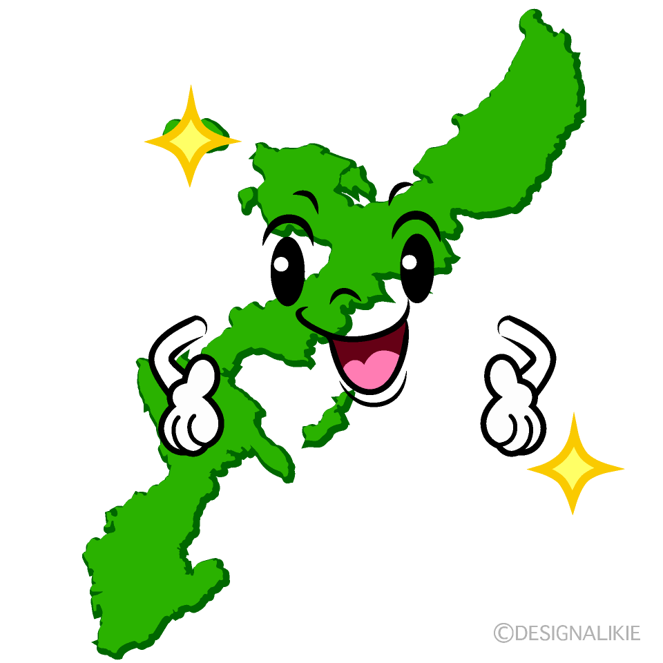かわいい煌く沖縄イラスト
