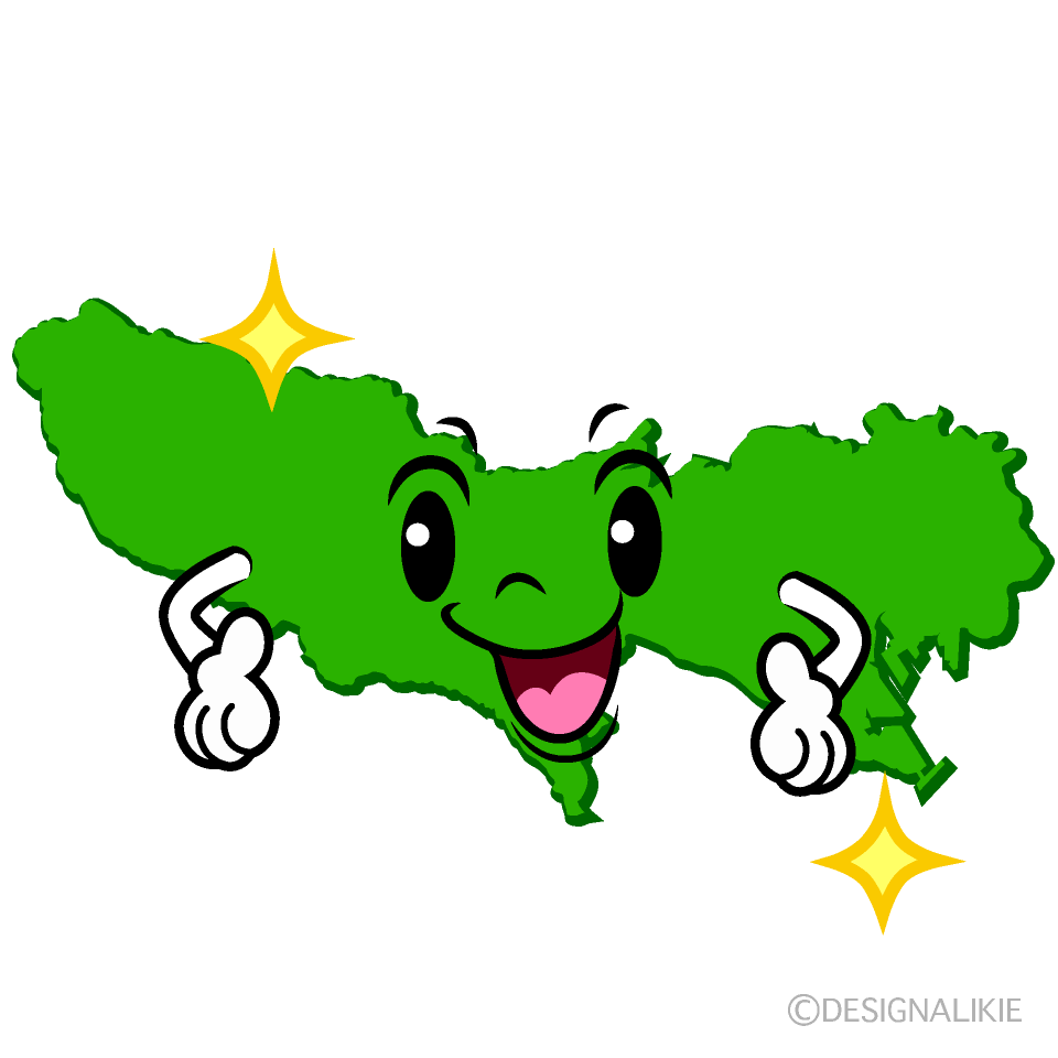 かわいい煌く東京都イラスト
