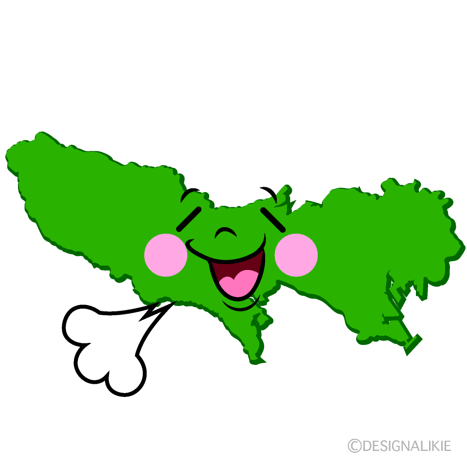 かわいいリラックスする東京都イラスト