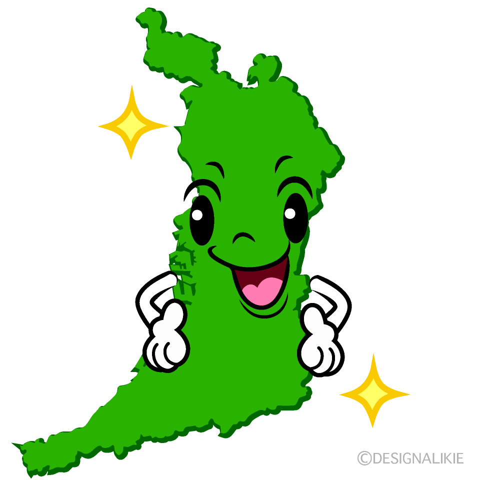 かわいい煌く大阪府イラスト
