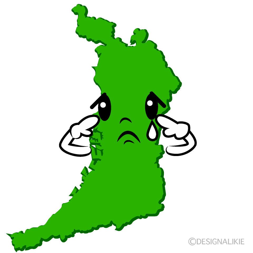 かわいい悲しい大阪府イラスト