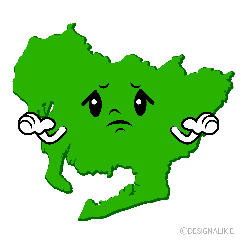 かわいい困る愛知県イラスト