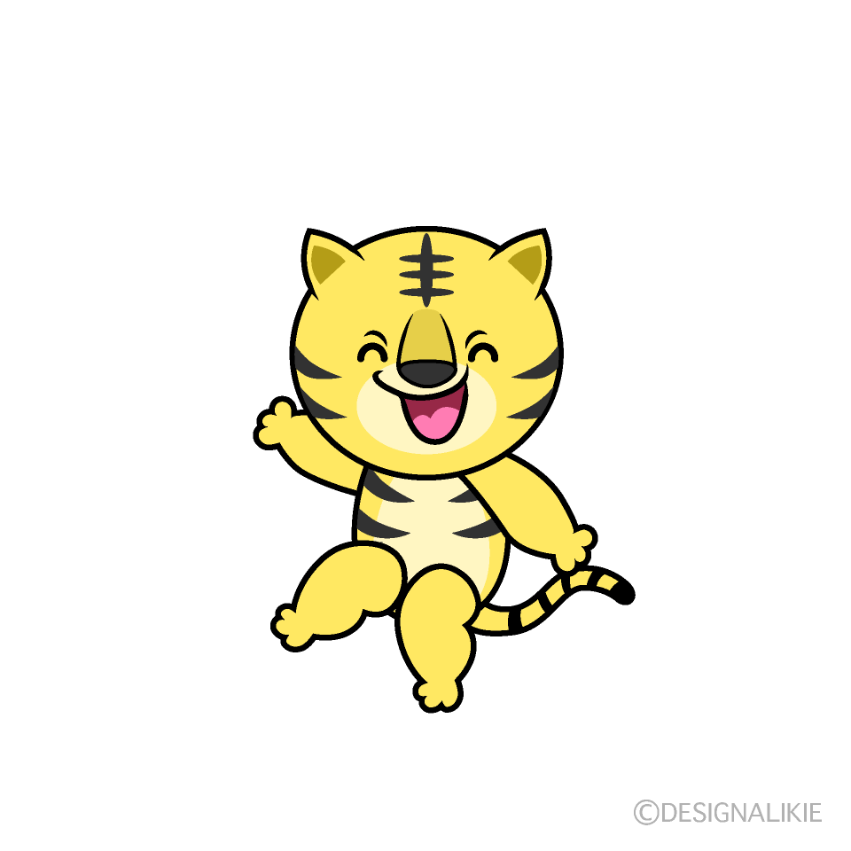 かわいい笑顔のトライラスト