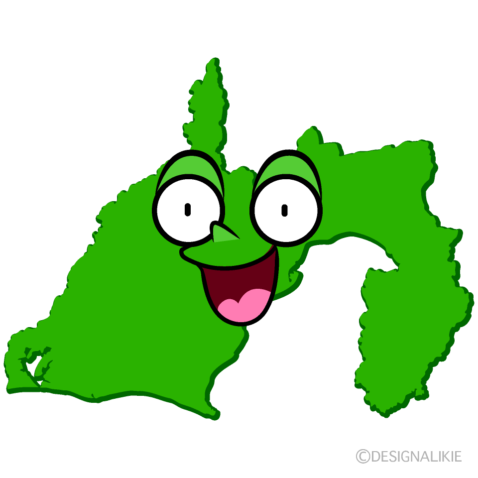 かわいい驚く静岡県イラスト