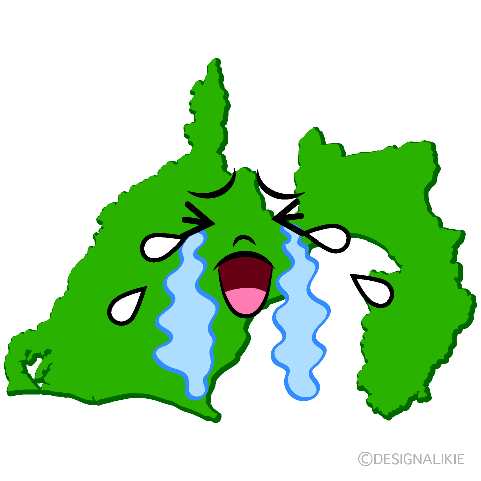 かわいい泣く静岡県イラスト