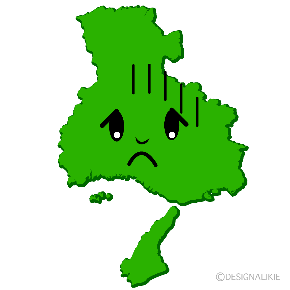 かわいい落ち込む兵庫県イラスト