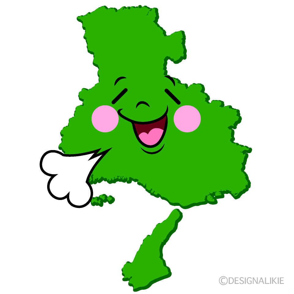 かわいいリラックスする兵庫県イラスト