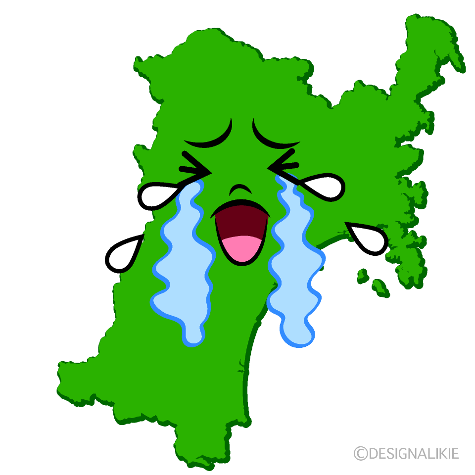 かわいい泣く宮城県イラスト