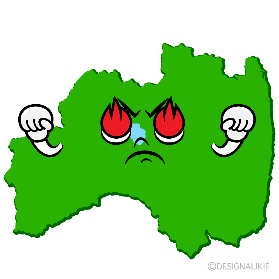かわいい熱意の福島県イラスト