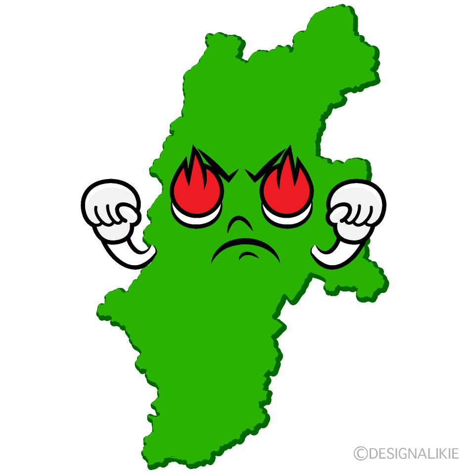 かわいい熱意の長野県イラスト