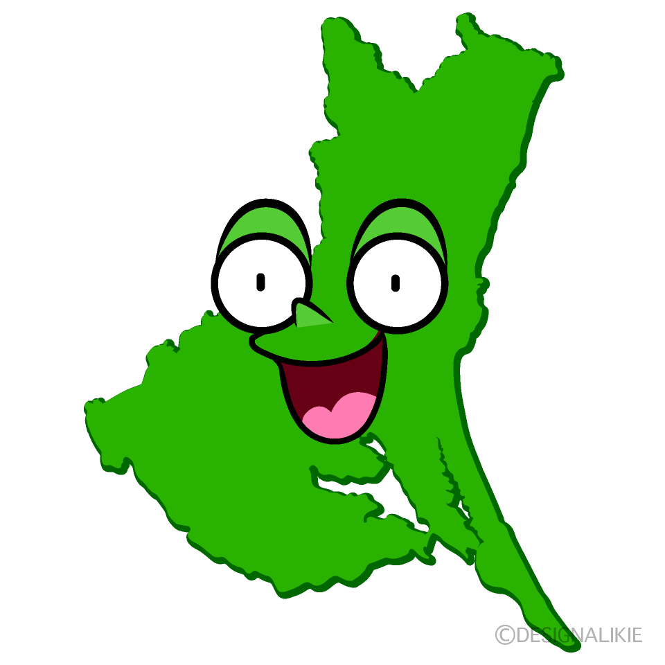 かわいい驚く茨城県イラスト