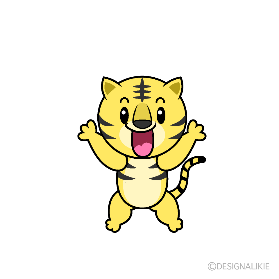 かわいい驚くトライラスト