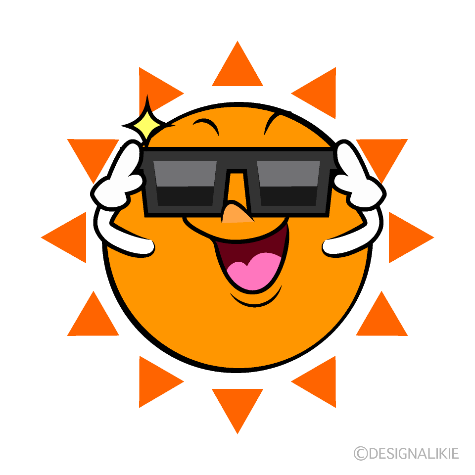 かわいいかっこいい太陽イラスト