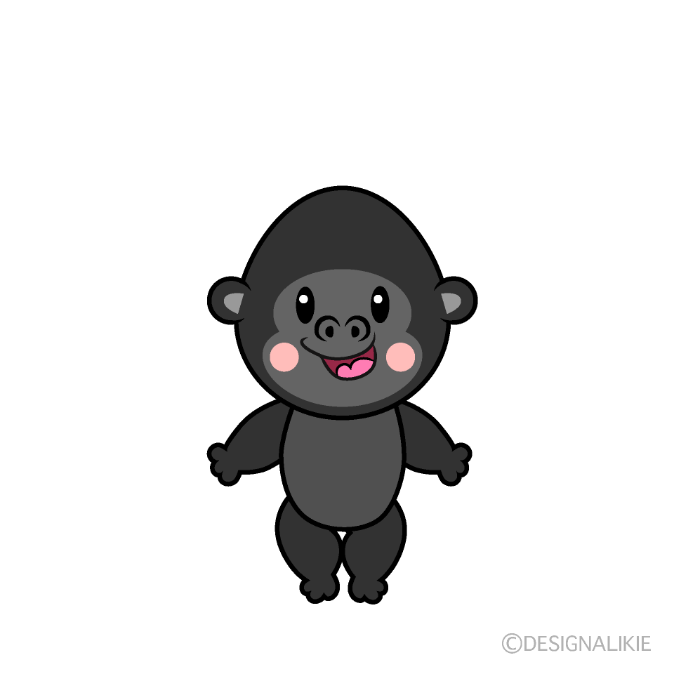 Cute Gorilla Clipart