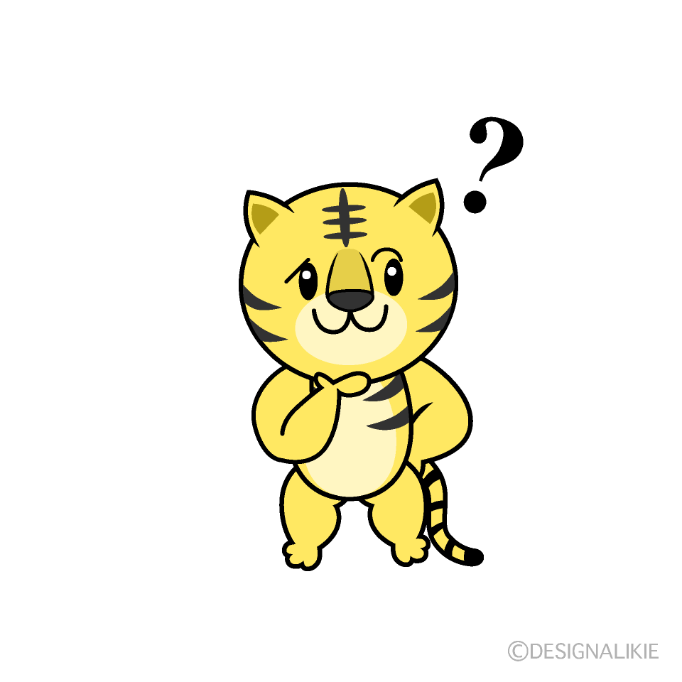 かわいい考えるトライラスト