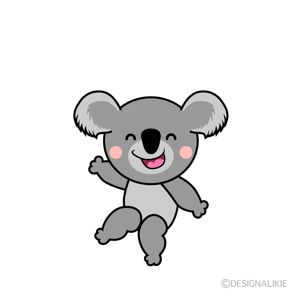 かわいい笑顔のコアライラスト