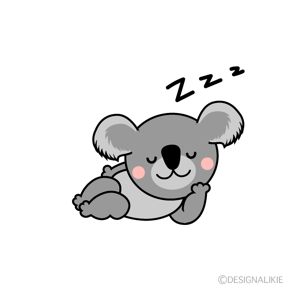 Cute Sleeping Koala Clipart