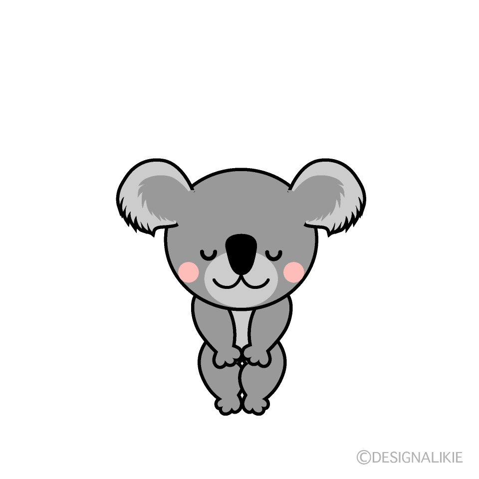 かわいいお辞儀するコアライラスト