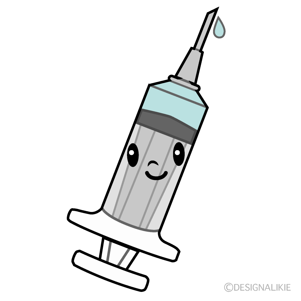 かわいい注射器イラスト
