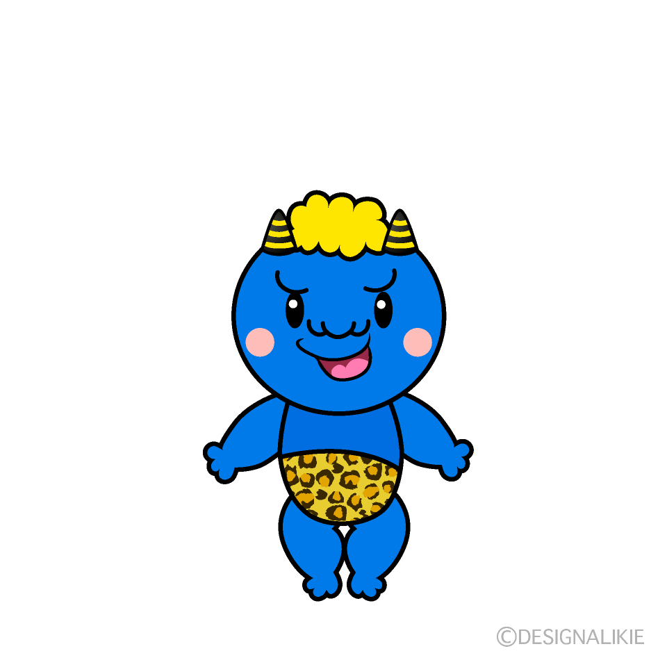 かわいい青鬼イラスト