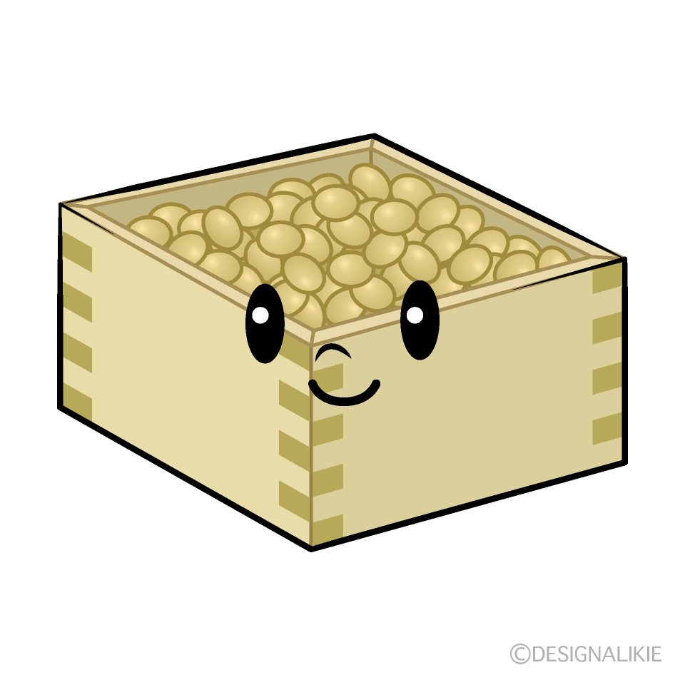かわいい豆まきイラスト
