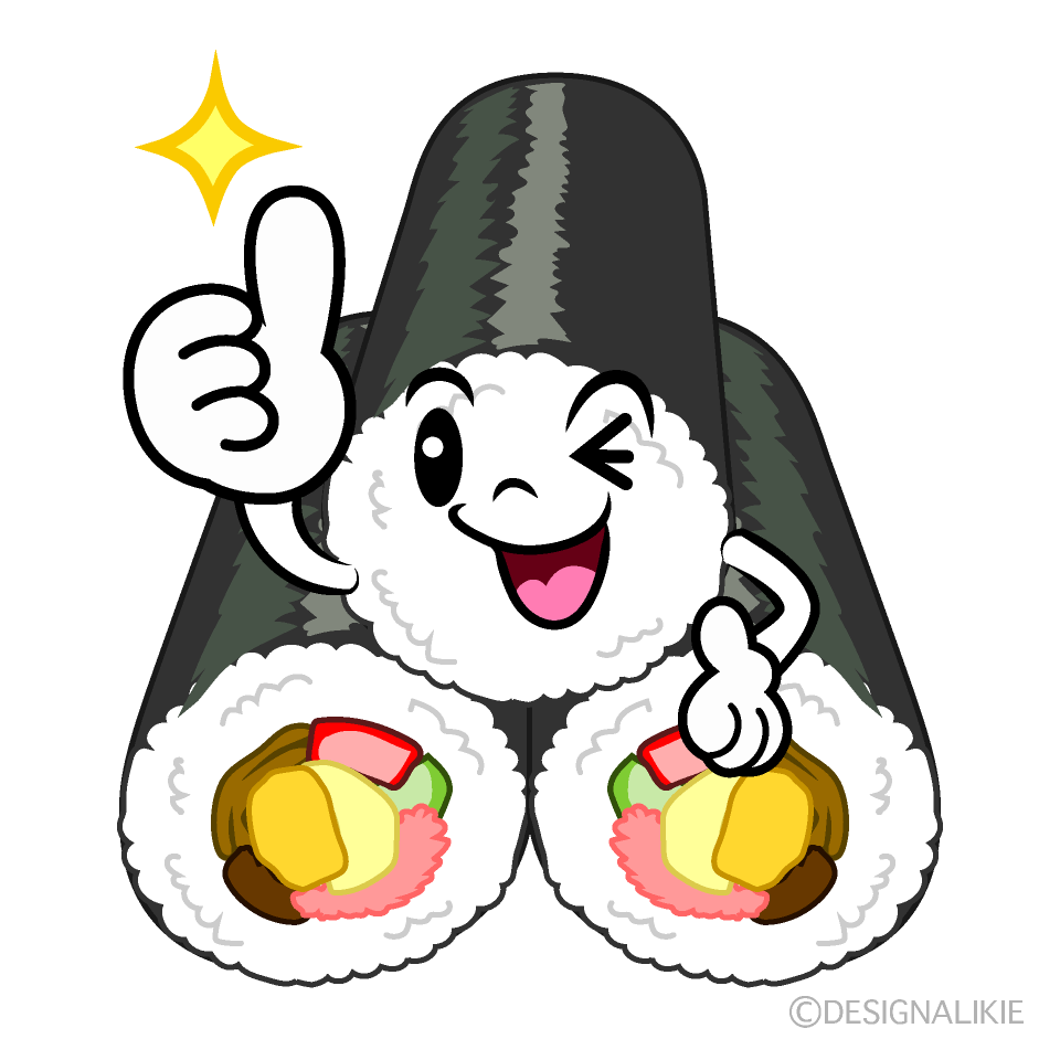 かわいいいいね！の恵方巻きイラスト
