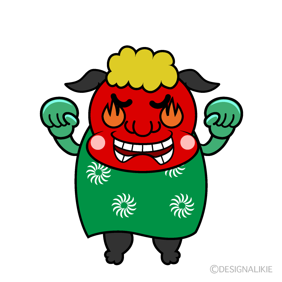かわいい熱意の獅子舞イラスト