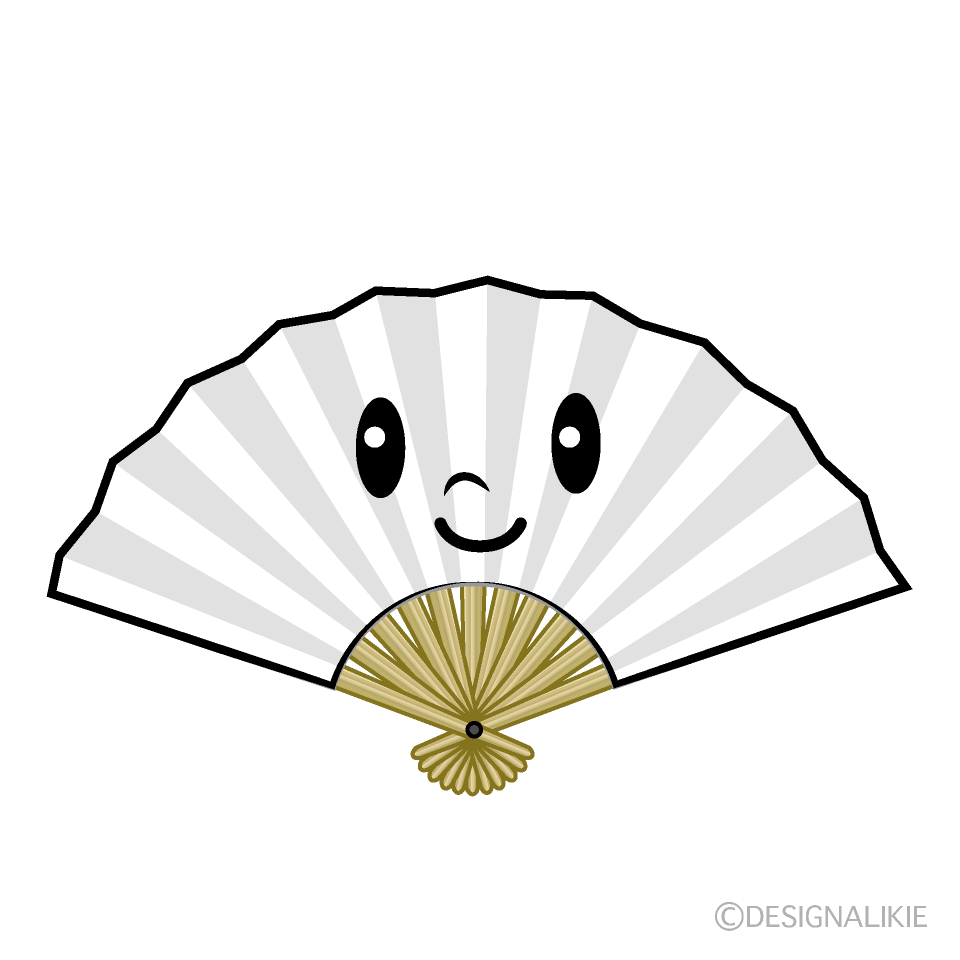 かわいい扇子イラスト