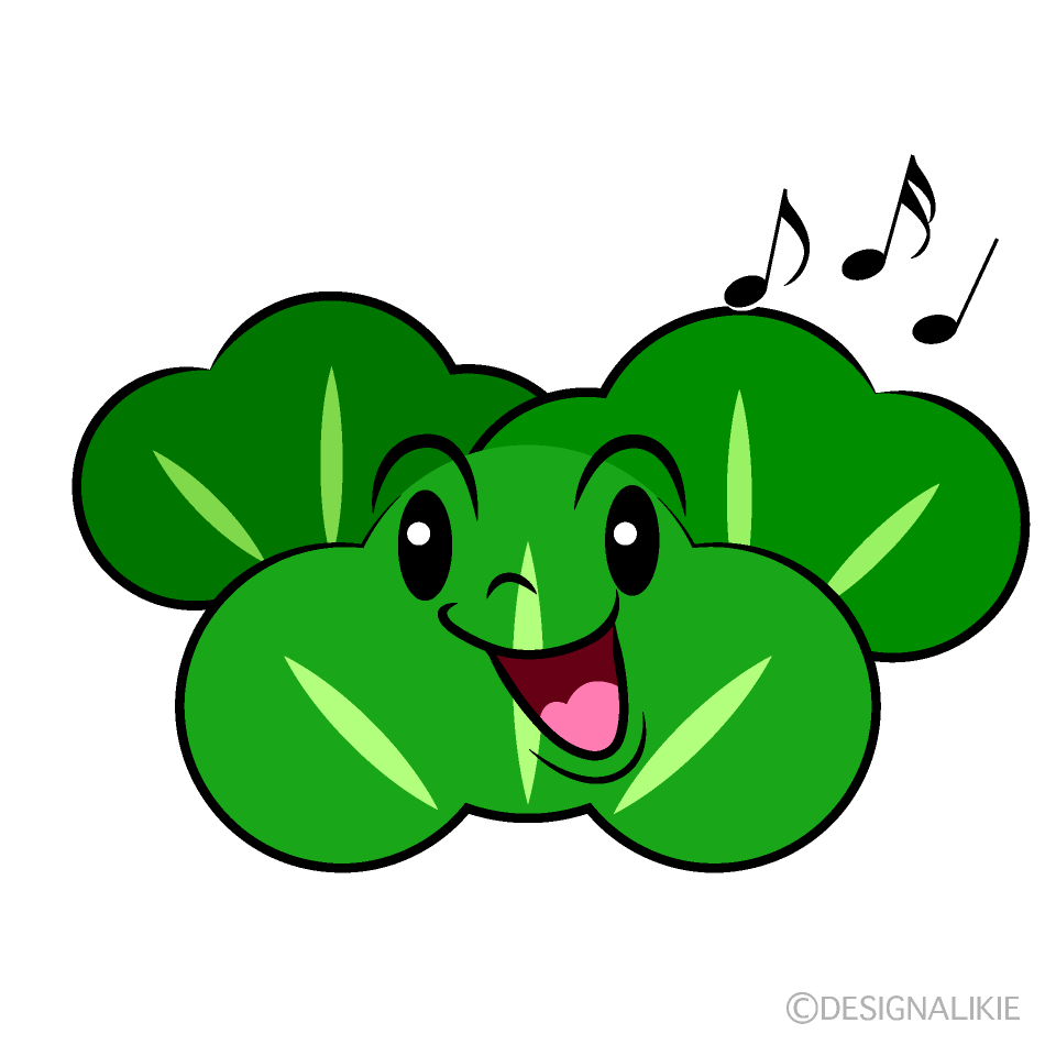 かわいい歌う松イラスト