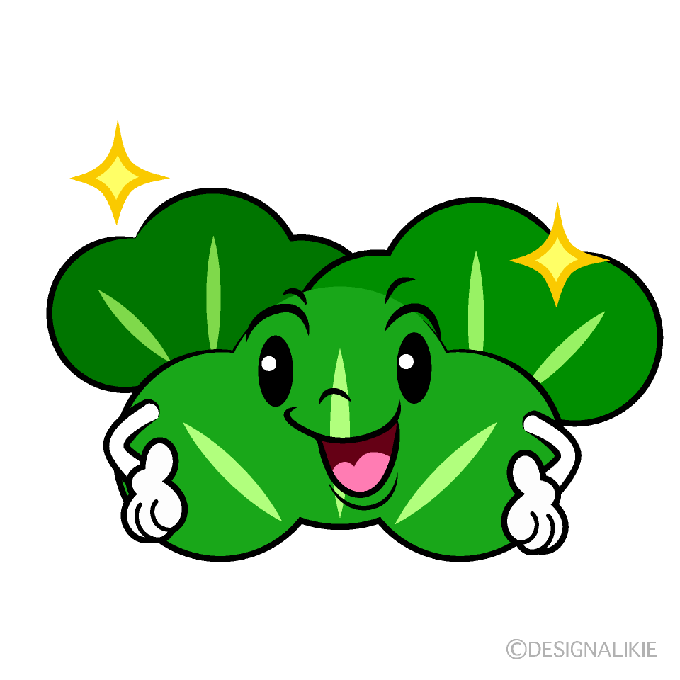 かわいい煌く松イラスト