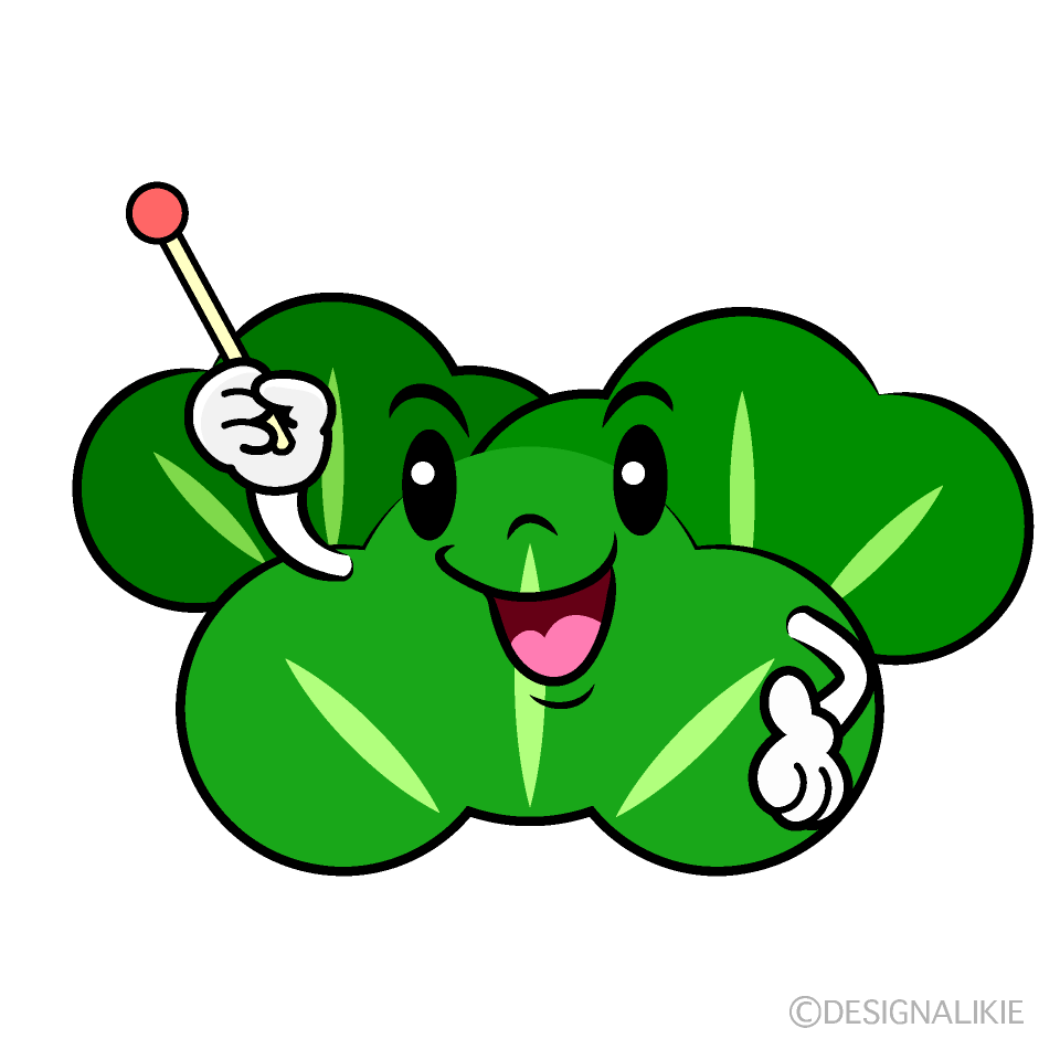 かわいい説明する松イラスト