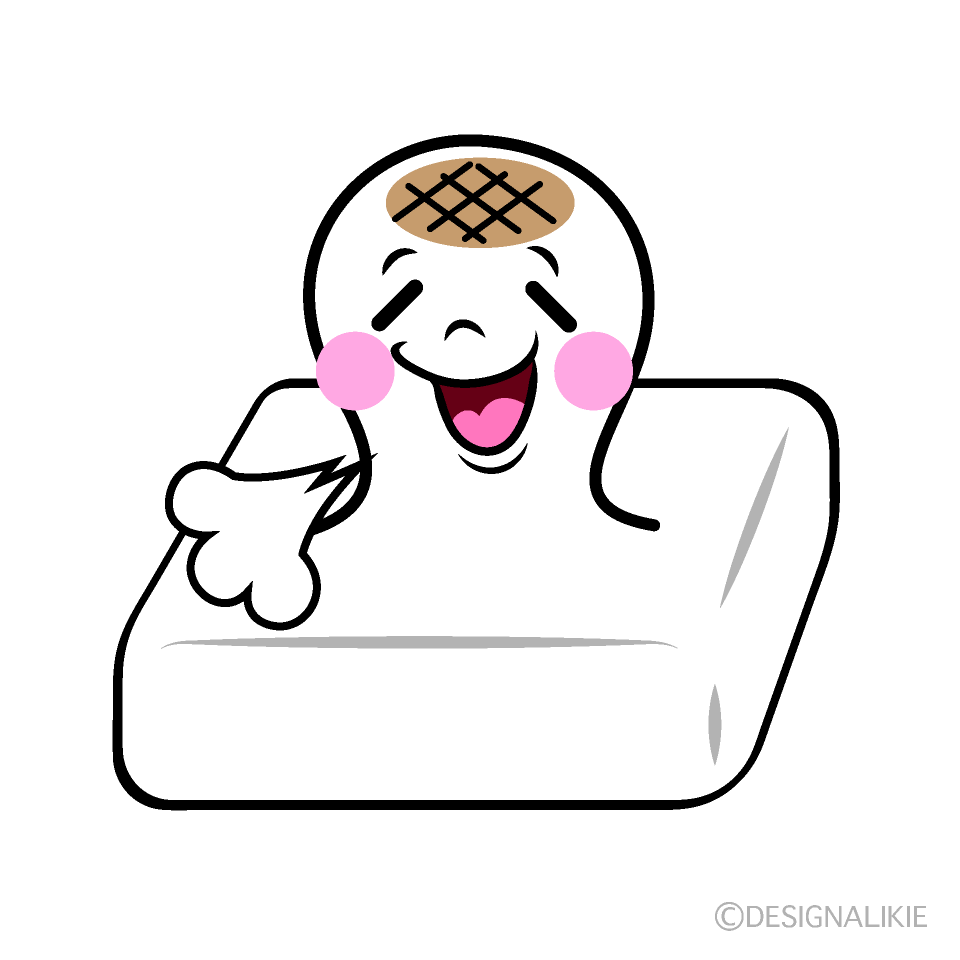 Cute Relaxing Mochi Clipart