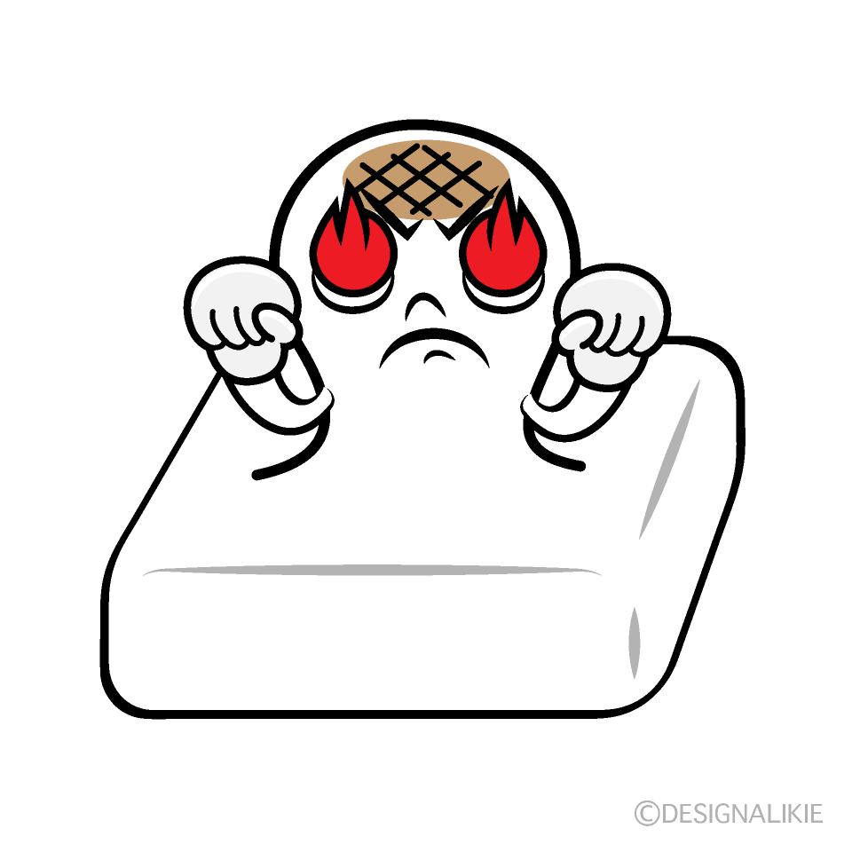 かわいい熱意の餅イラスト