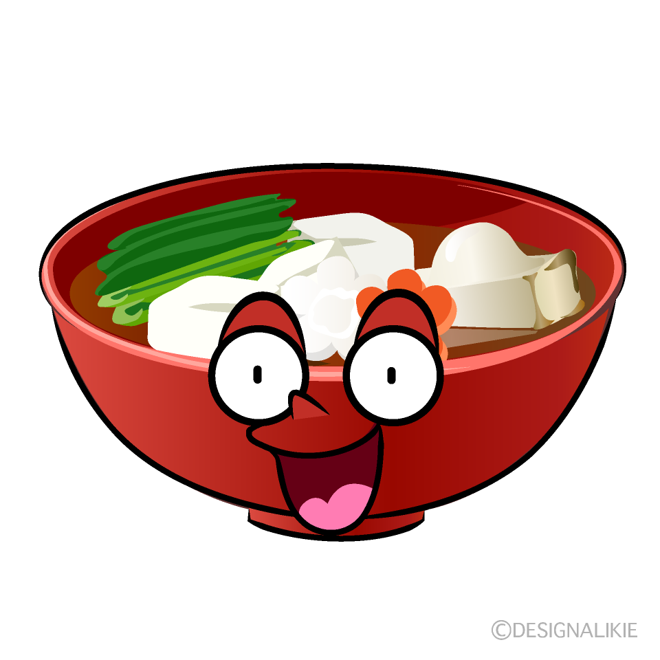 かわいい驚くお雑煮イラスト