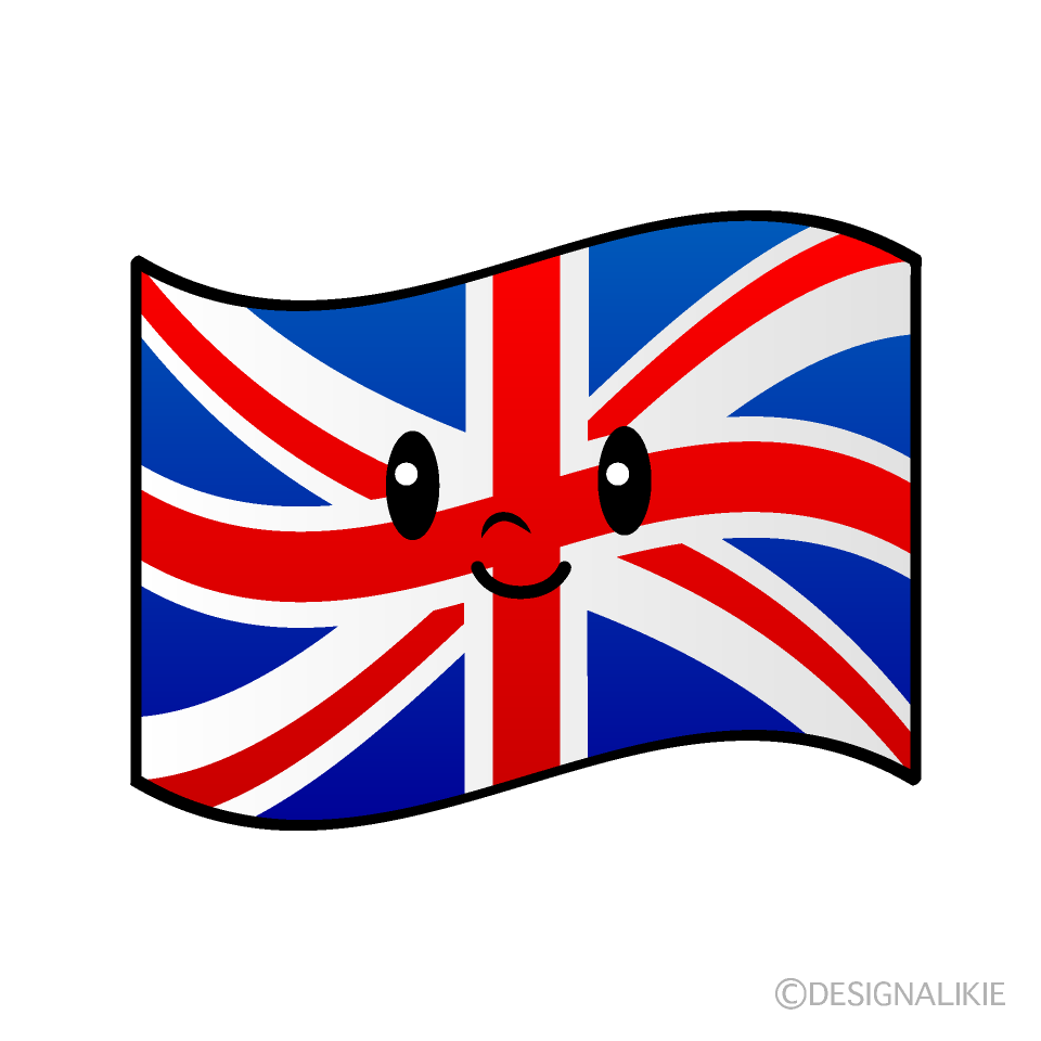 かわいいイギリス国旗イラスト