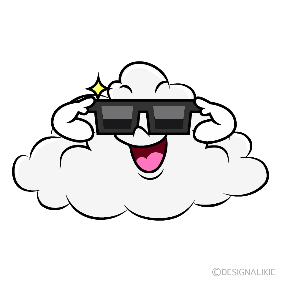 かわいいかっこいい雲イラスト