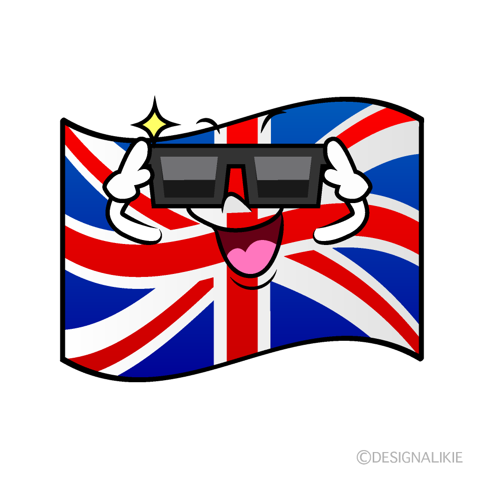 かわいいかっこいいイギリス国旗イラスト