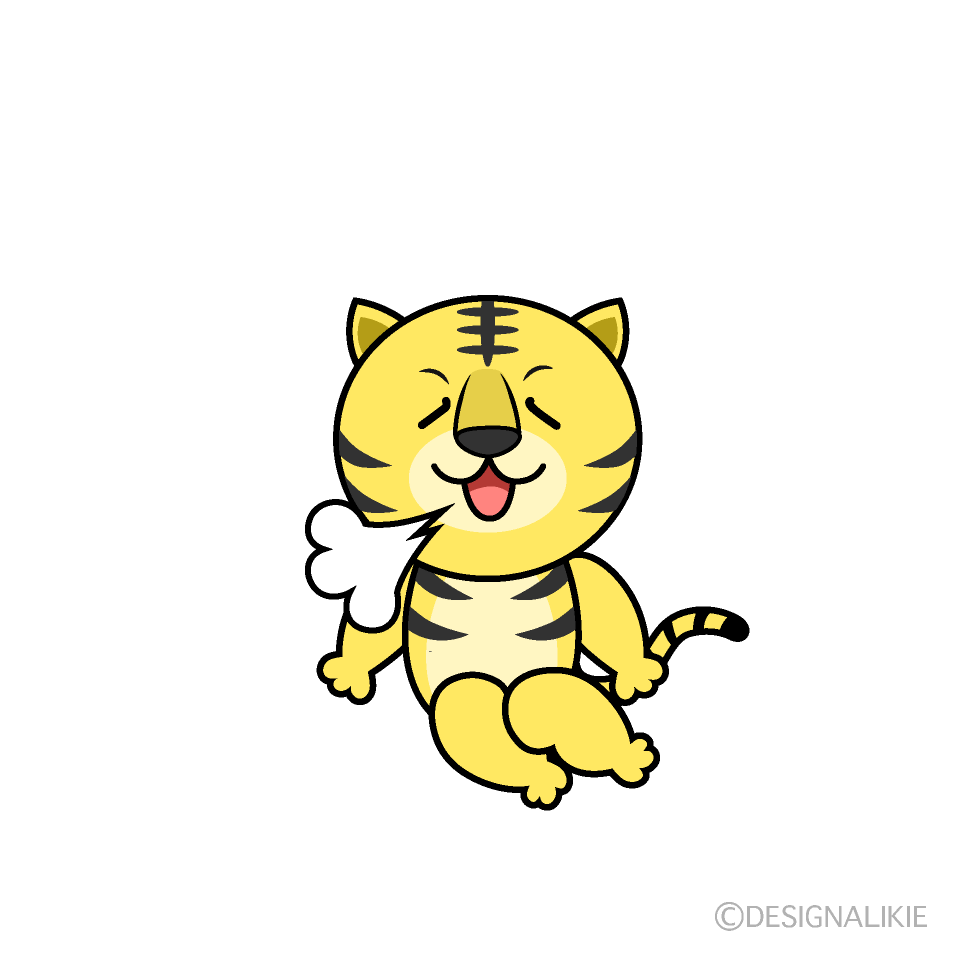 かわいいリラックスしたトライラスト