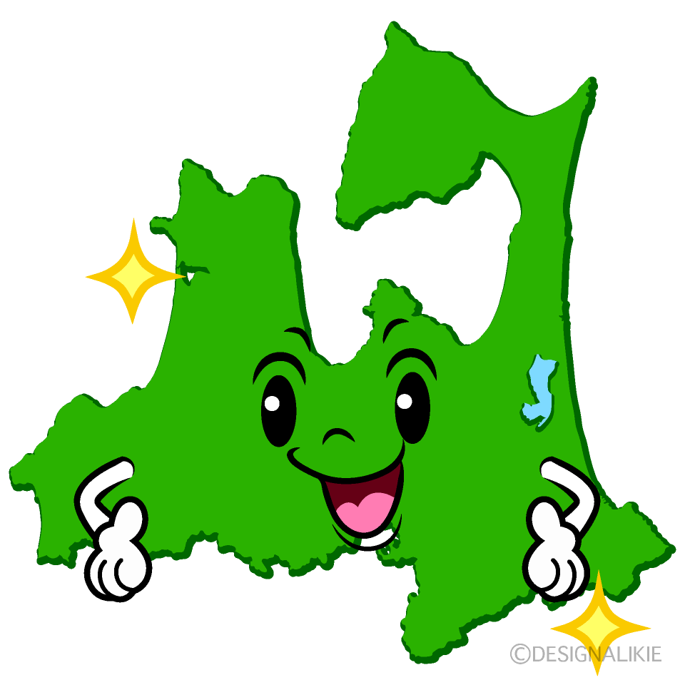 Cute Sparkling Aomori Prefecture Clipart