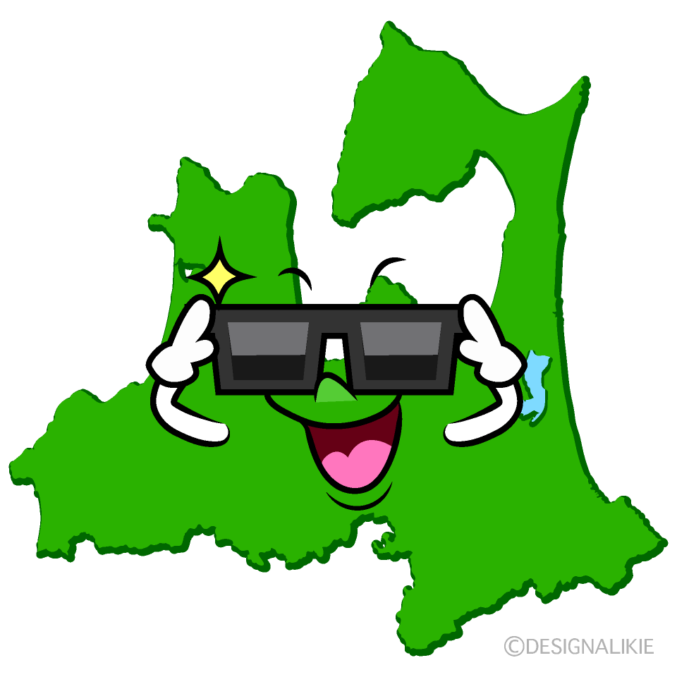 かわいいかっこいい青森県イラスト