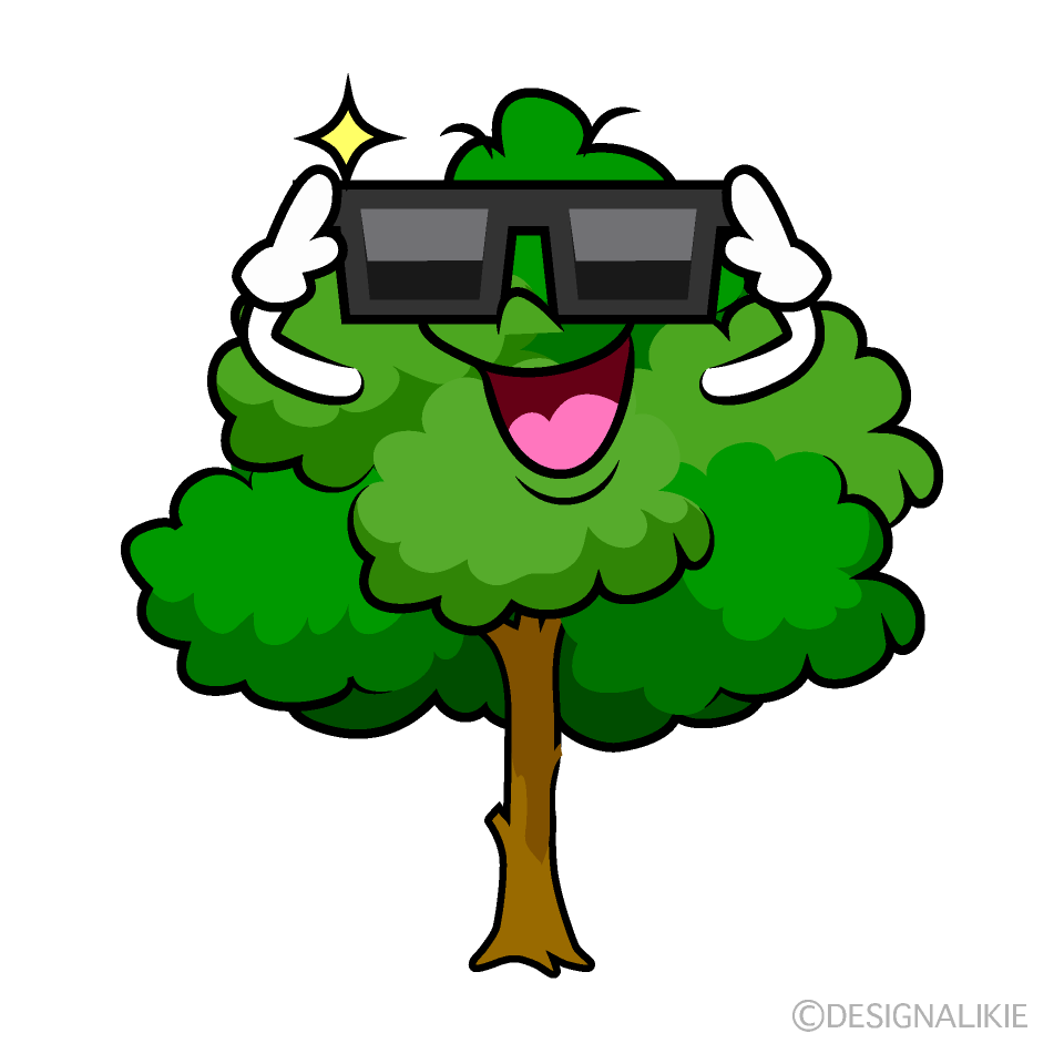 かわいいかっこいい木イラスト