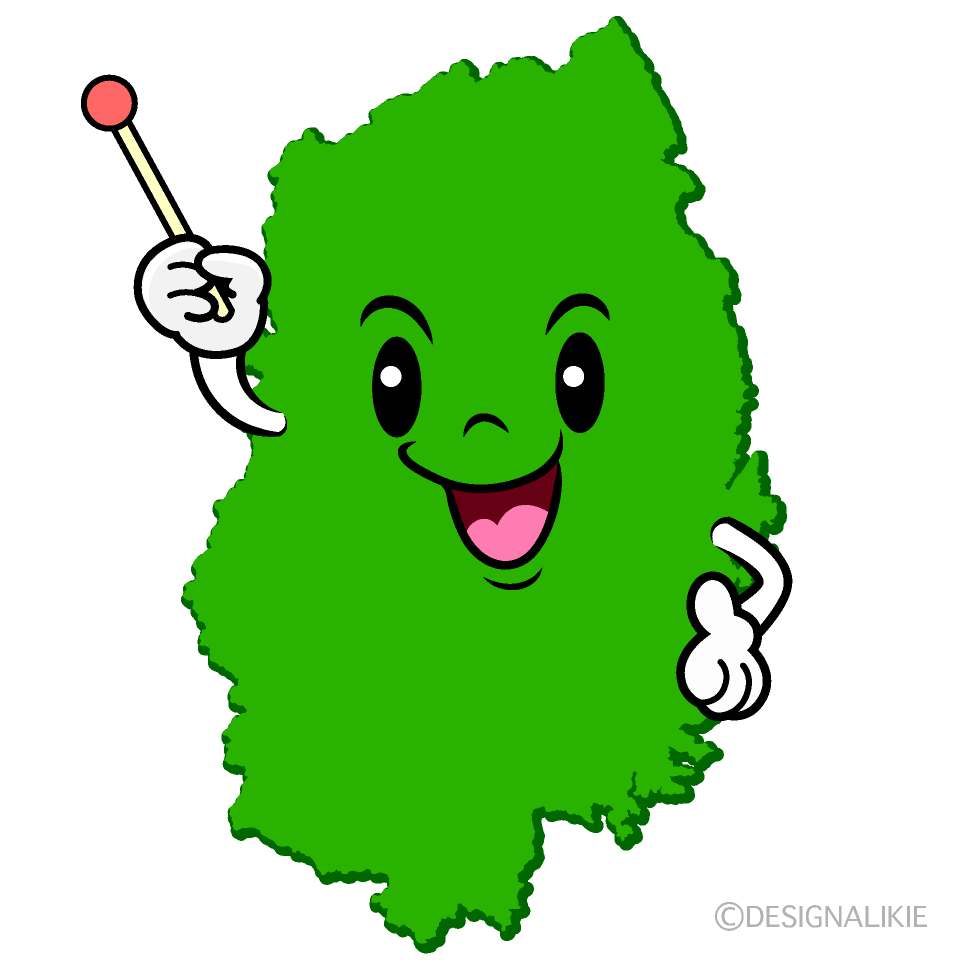 かわいい話す岩手県イラスト
