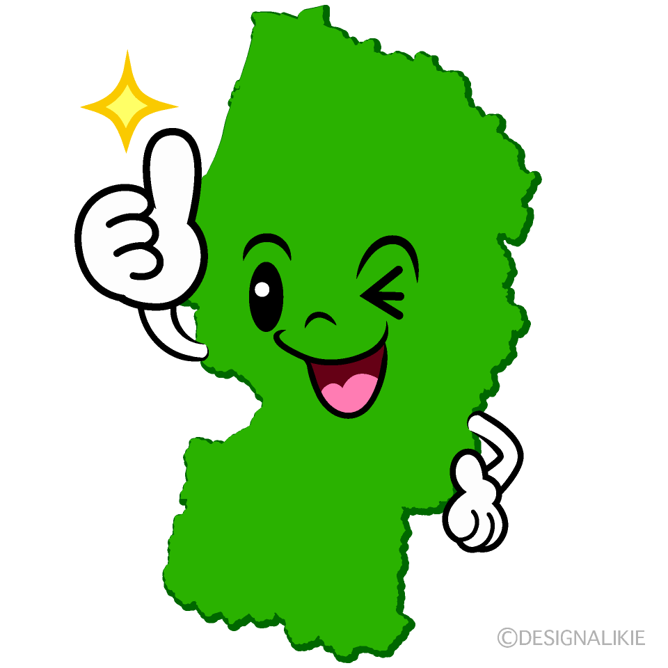 かわいいいいね！の山形県イラスト