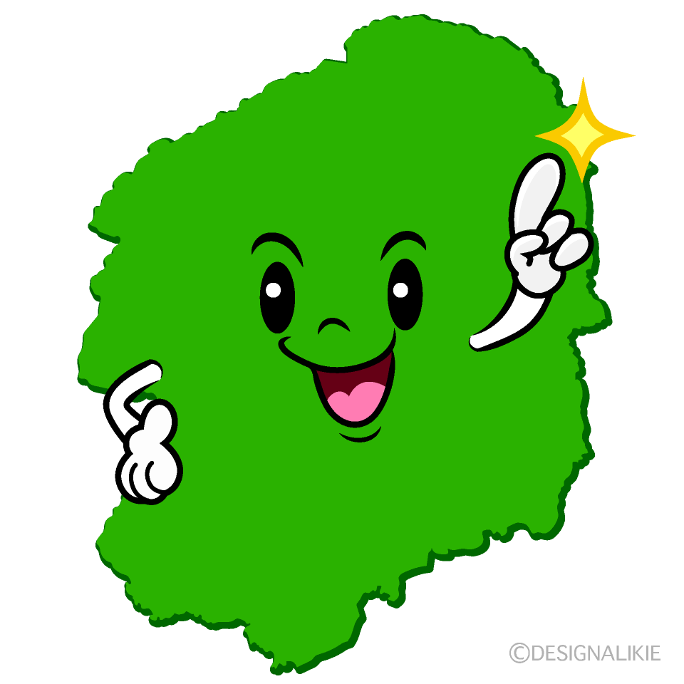 Cute Tochigi Prefecture Pointing Clipart