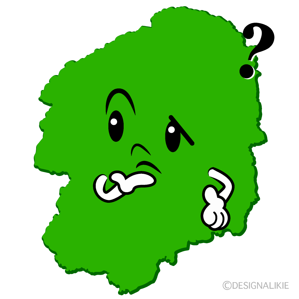 かわいい考える栃木県イラスト
