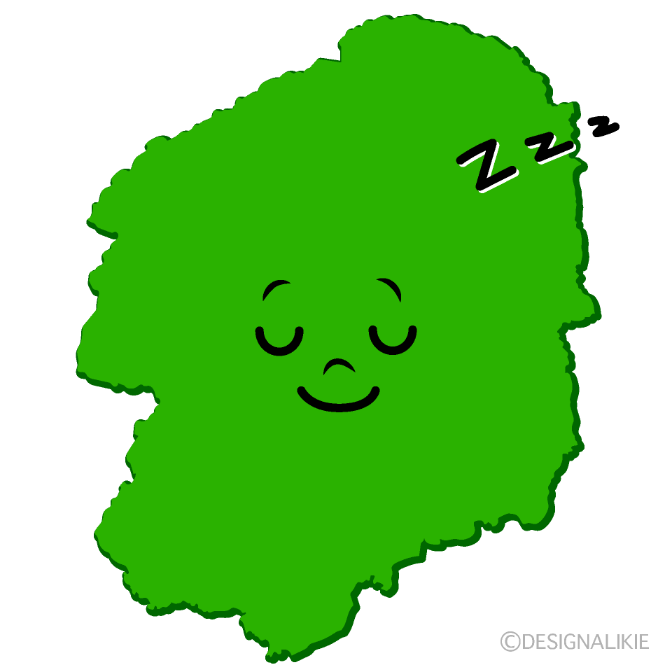 かわいい寝る栃木県イラスト