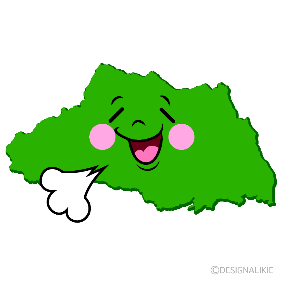 かわいいリラックスする埼玉県イラスト