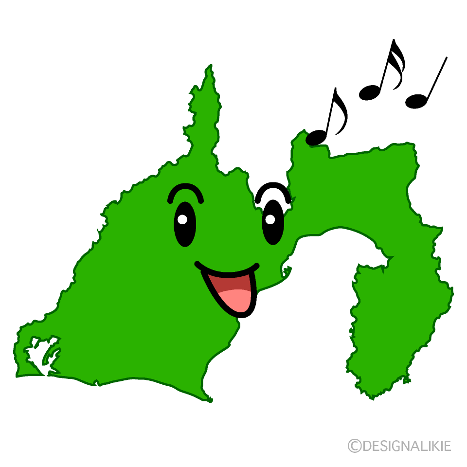 かわいい歌う静岡県イラスト